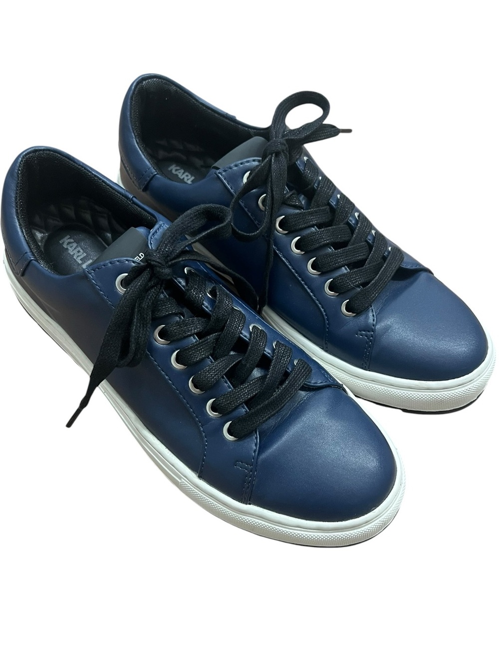 KARL LAGERFIELD PARIS MEN’S LF1S1106 SNEAKERS Blue MENS 8.5